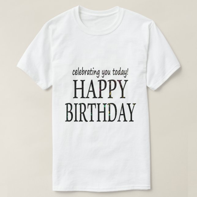 CAMISETA FELIZ ANIVERSÁRIO (Frente do Design)