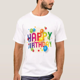 Camiseta Feliz aniversário