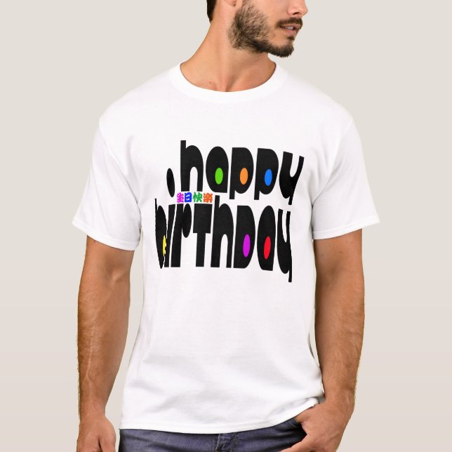 Camiseta Feliz aniversario (Frente)