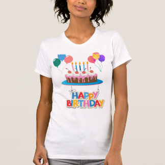 Camiseta feliz aniversário