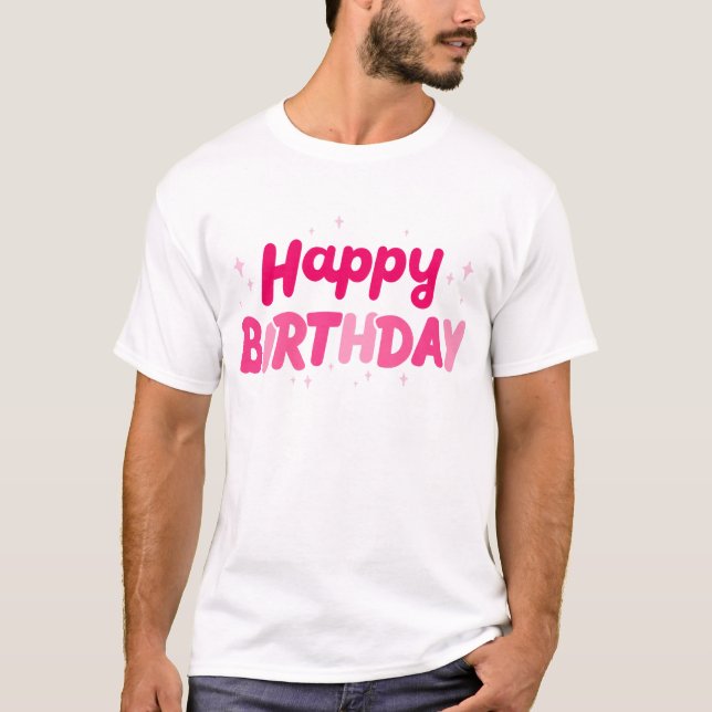 Camiseta Feliz aniversário (Frente)