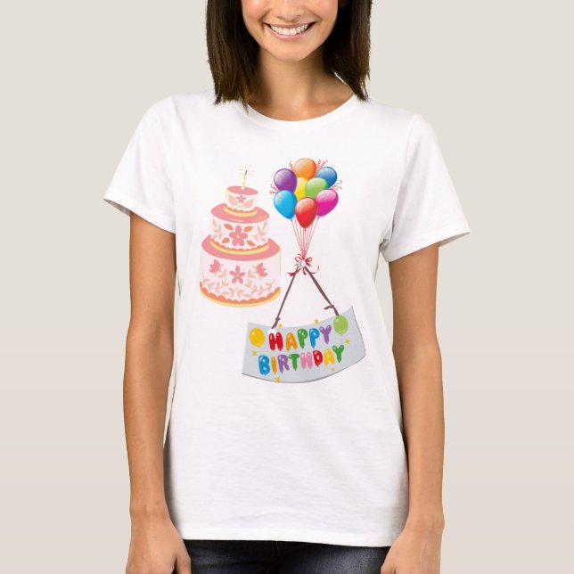 Camiseta feliz aniversário (Frente)