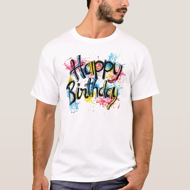 Camiseta Feliz aniversário (Frente)