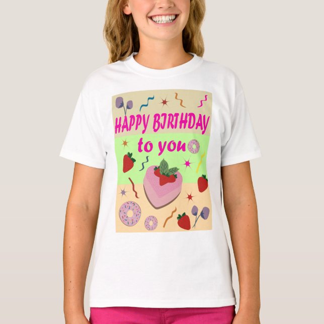 Camiseta Feliz aniversário (Frente)