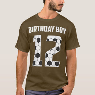 Camiseta Feliz Aniversário 12 de 12 Anos De Futebol Oferece