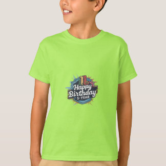 Camiseta feliz aniversário 5 anos T-Shirt