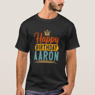 Camiseta Feliz aniversário Aaron