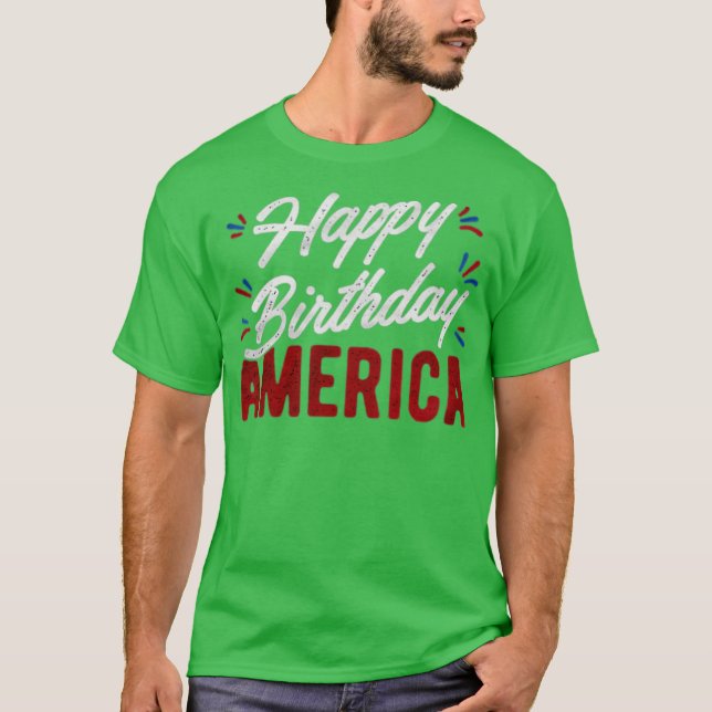 Camiseta Feliz aniversário América (Frente)