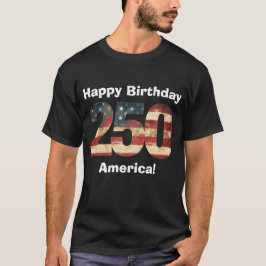 Camiseta Feliz Aniversário América 250
