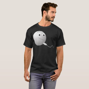 Camiseta feliz aniversário, aniversário, ovo, esperma, amor