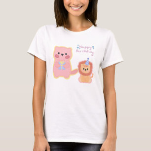 Camiseta Feliz aniversário Cães Celebração