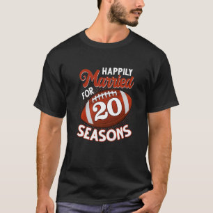 Camiseta Feliz Aniversário Casado para o Mar de Futebol 20