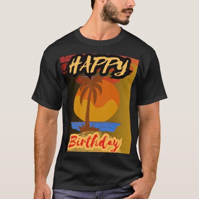 Camiseta Feliz Aniversário - Celebre seu Dia com Alegria (Frente)