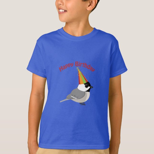 Camiseta Feliz Aniversário Chickadee (Frente)