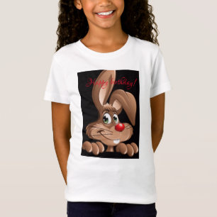 Camiseta Feliz aniversário coelho