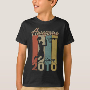 Camiseta Feliz Aniversário de 12, Basquete, 12 Anos, Espeta