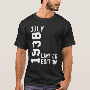 Camiseta Feliz aniversário de 1938