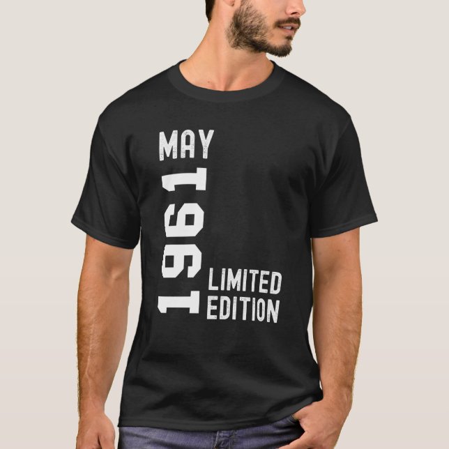 Camiseta Feliz aniversário de 1961 (Frente)
