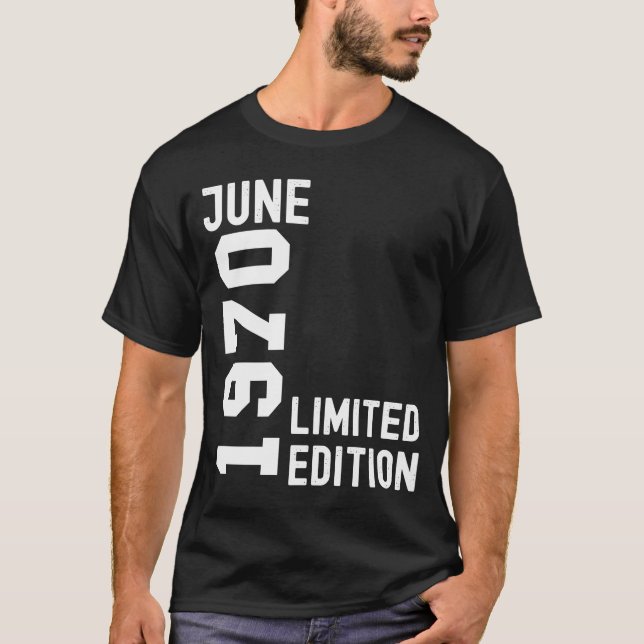 Camiseta Feliz aniversário de 1970 (Frente)