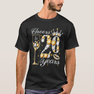 Camiseta Feliz Aniversário De 20 De 20 Anos Rainha D