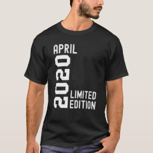 Camiseta Feliz aniversário de 20 de abril de 2020
