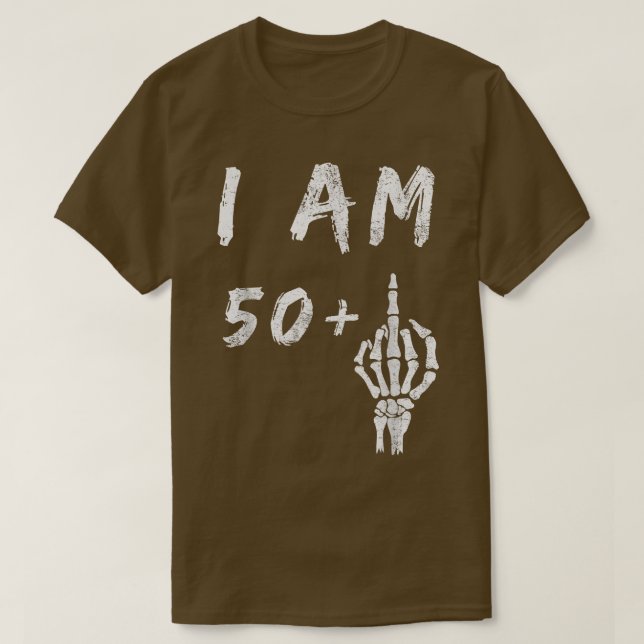 Camiseta Feliz aniversário de 51 ruas, eu tenho 50 mais esq (Frente do Design)