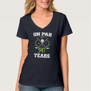 Camiseta Feliz Aniversário de 90 para Golfistas, 90 anos