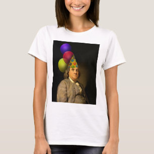 Camiseta Feliz aniversário de Ben Franklin