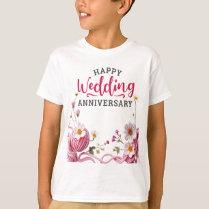 Camiseta Feliz aniversário de casamento
