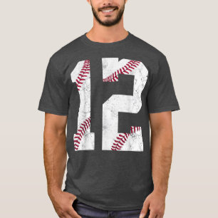 Camiseta Feliz Aniversário De Doze Anos 12 12 2010 Baseb