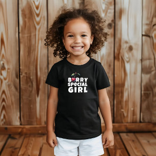 Camiseta Feliz aniversário de slogan de cereja