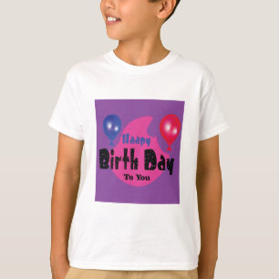Camiseta Feliz Aniversário – Design de Festa de Celebração 