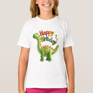 Camiseta Feliz Aniversário Dinossauro – Brinquedo de Celebr