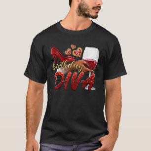 Camiseta Feliz aniversário Diva Feliz Aniversário Sente Cal