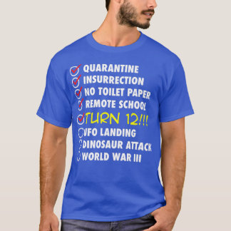 Camiseta Feliz aniversário do 12 em 2022, Nascer no Premium