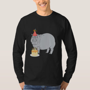 Camiseta Feliz Aniversário do Amante de os animais do Zoo H