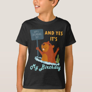 Camiseta Feliz Aniversário do Dia da Marmota em 2 de Fevere