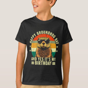 Camiseta Feliz Aniversário do Dia do Groundhog Frio Groundh