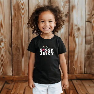 Camiseta Feliz aniversário do slogan da cereja vermelha