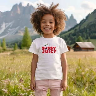 Camiseta Feliz aniversário do slogan da cereja vermelha