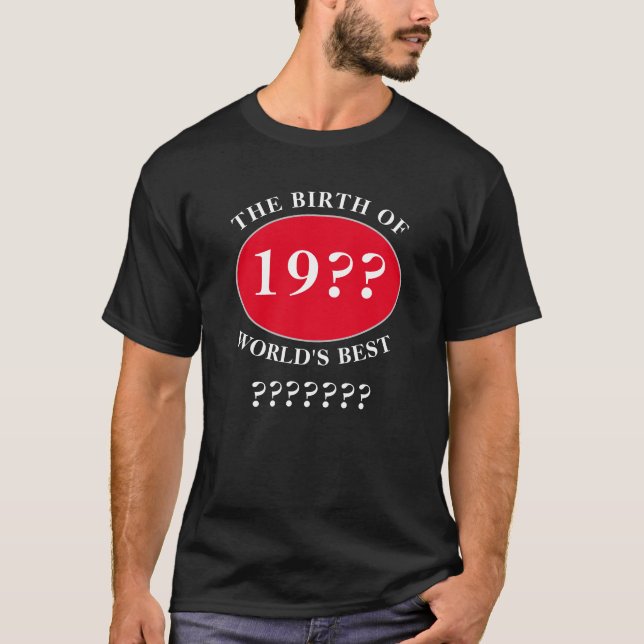 Camiseta Feliz Aniversário Editar Texto Pai Pai Pai A Qualq (Frente)