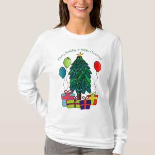 Camiseta Feliz Aniversário, Feliz Natal!