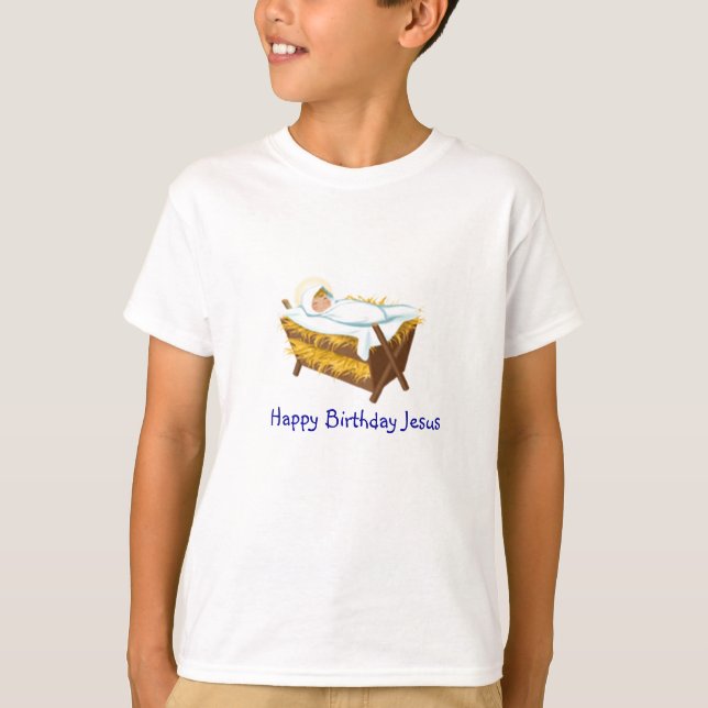Camiseta Feliz aniversario Jesus (Frente)
