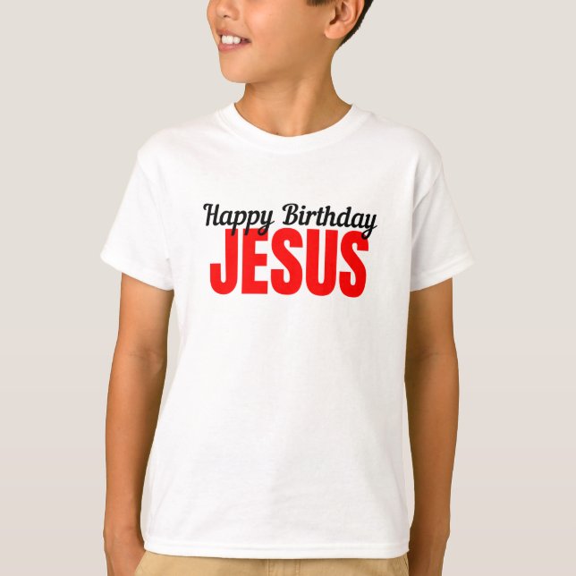 Camiseta Feliz Aniversário Jesus (Frente)