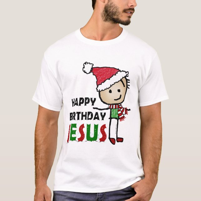 Camiseta Feliz aniversário Jesus (Frente)