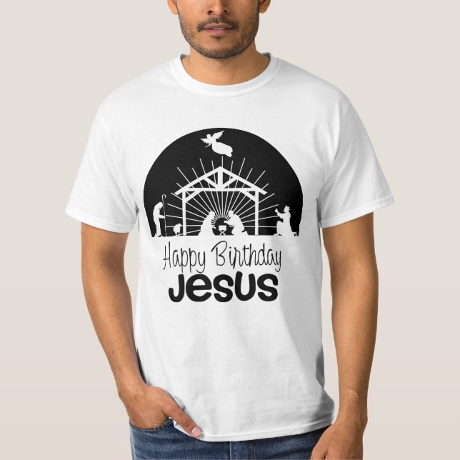 Camiseta Feliz aniversário Jesus (Frente)