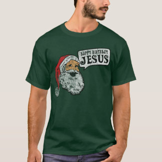 Camiseta Feliz aniversario Jesus (camisas escuras)