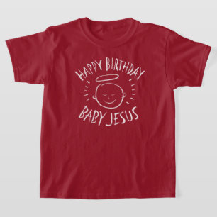 Camiseta Feliz Aniversário Jesus - Natal Cristão