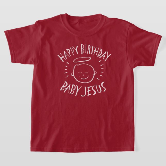 Camiseta Feliz Aniversário Jesus - Natal Cristão (Postura )