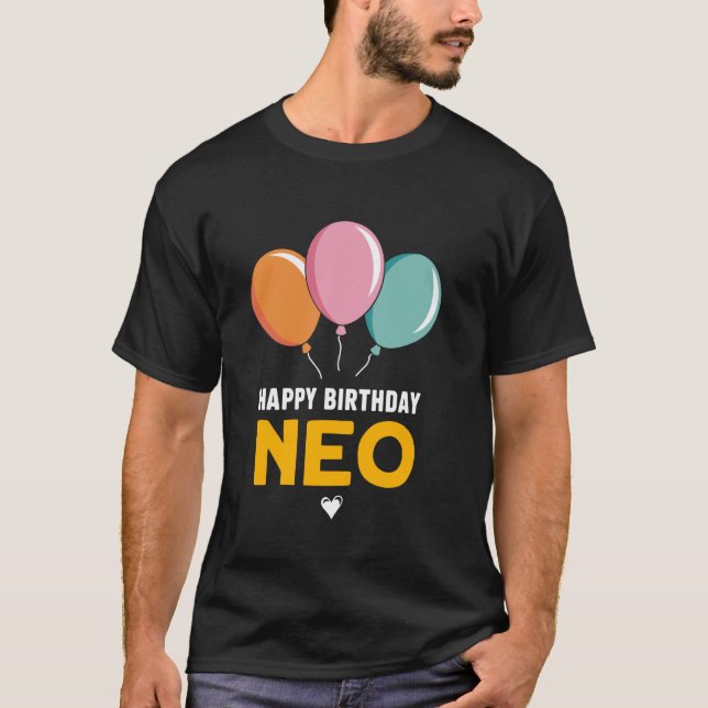 Camiseta Feliz Aniversário Neo (Frente)